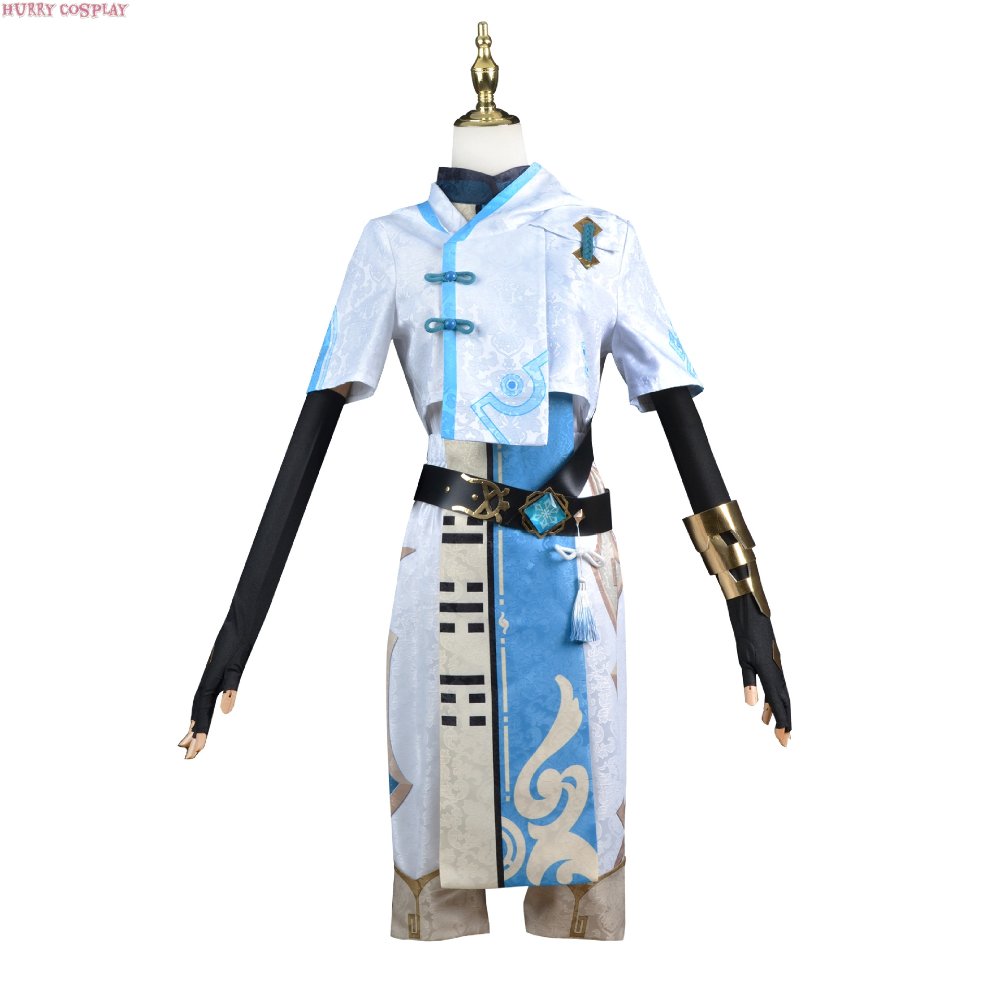 Game Cosplay,Genshin Impact,Genshin Impact Chongyun Cosplay Costume